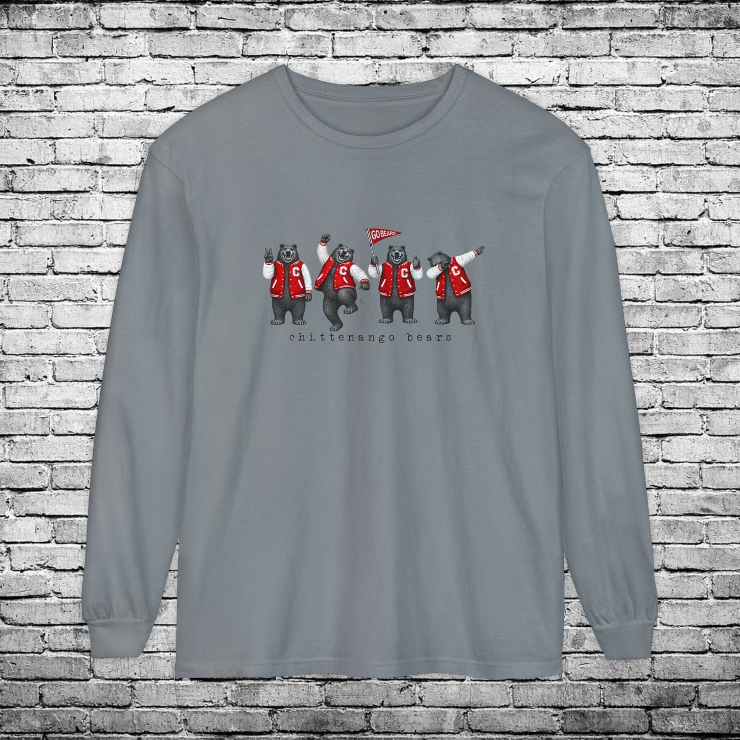Chittenango Bears Long Sleeve T - Comfort Colors Brand