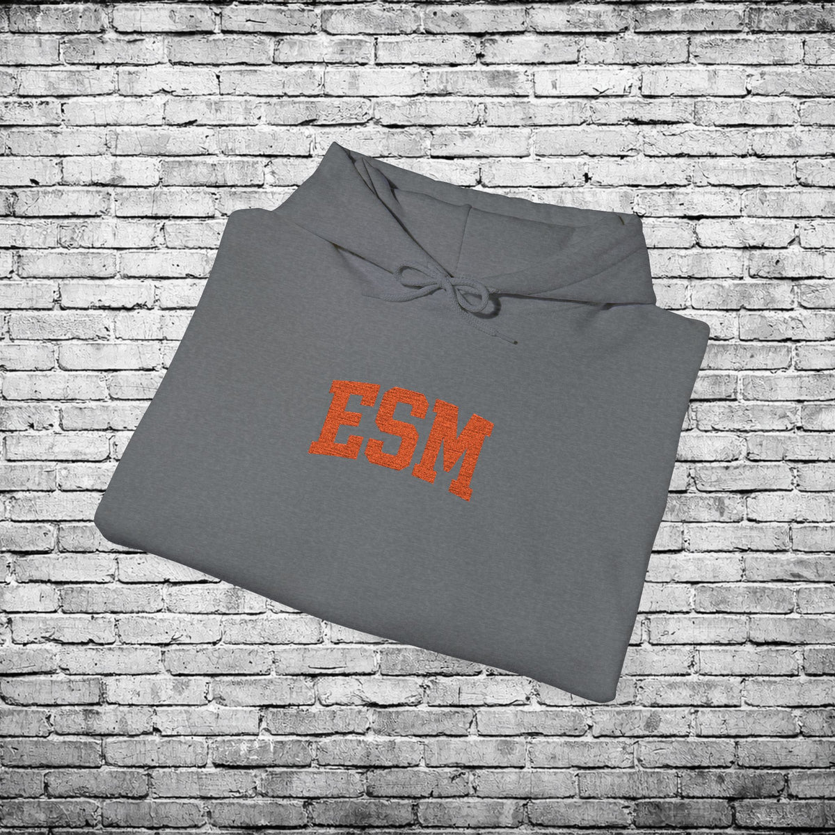 ESM Orange Embroidered Hoodie