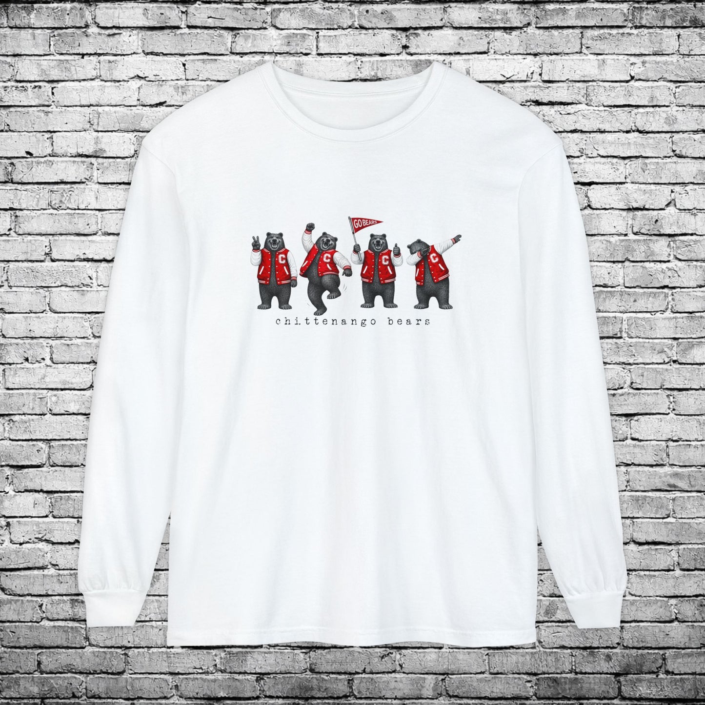 Chittenango Bears Long Sleeve T - Comfort Colors Brand