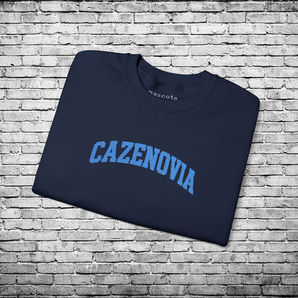 Cazenovia Blue Embroidered Sweatshirt