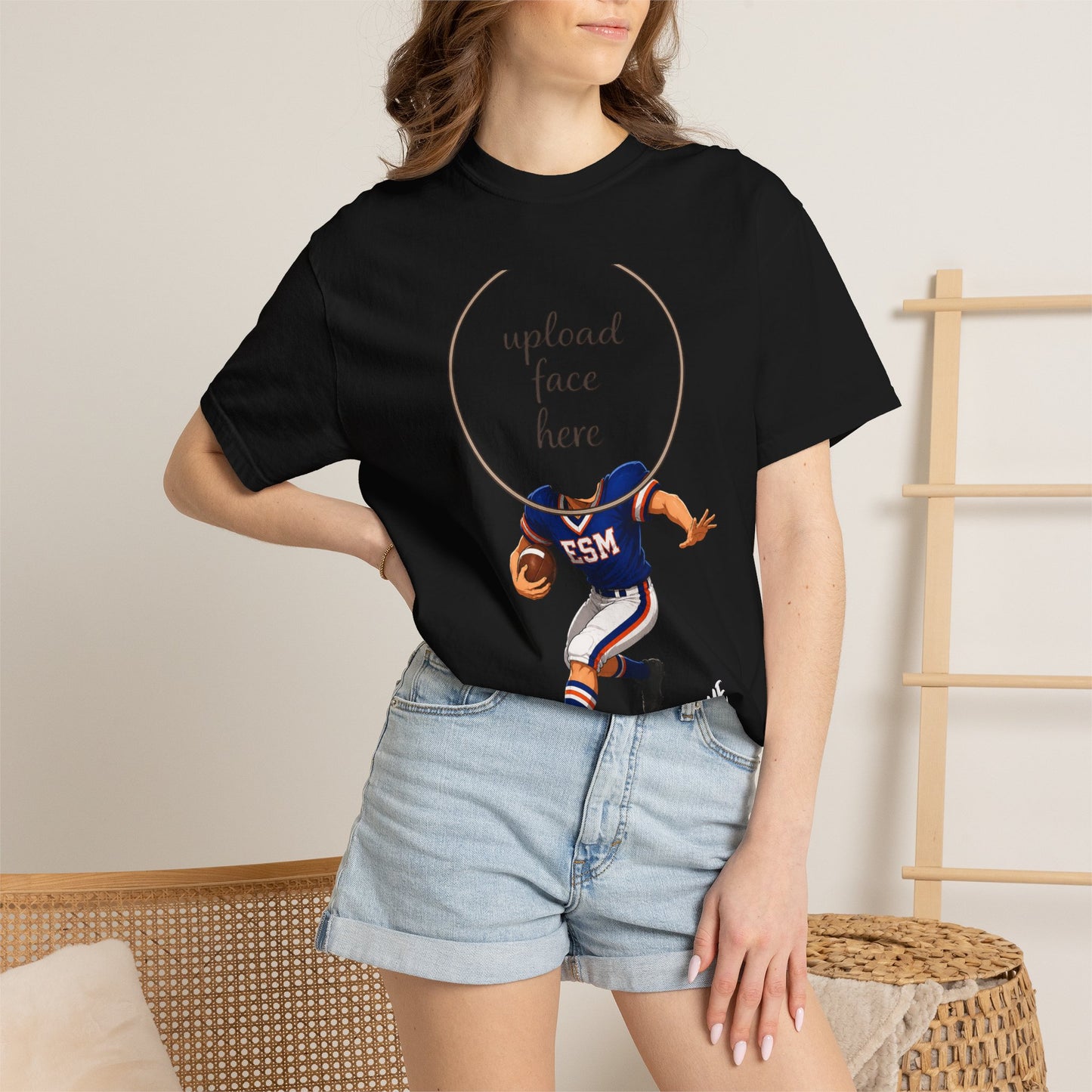 ESM Football Custom Caricature T - Comfort Colors Brand
