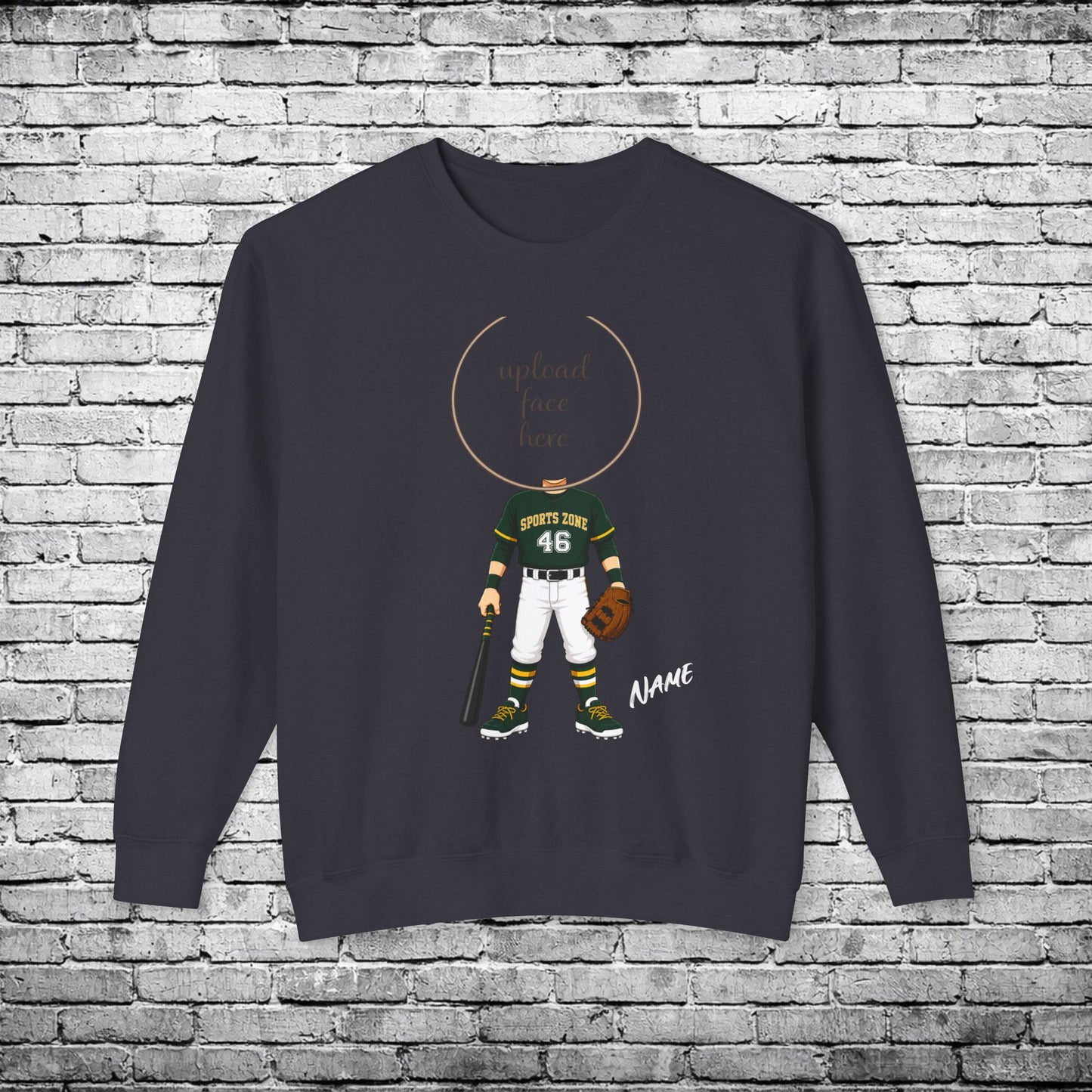 Sports Zone Custom Caricature Crewneck Sweatshirt - Comfort Colors
