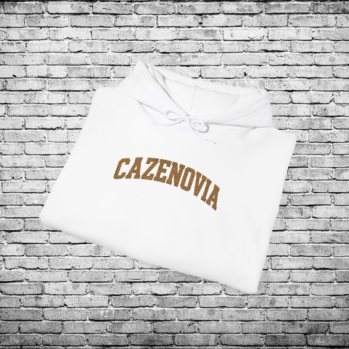 Cazenovia Gold Embroidered Hoodie