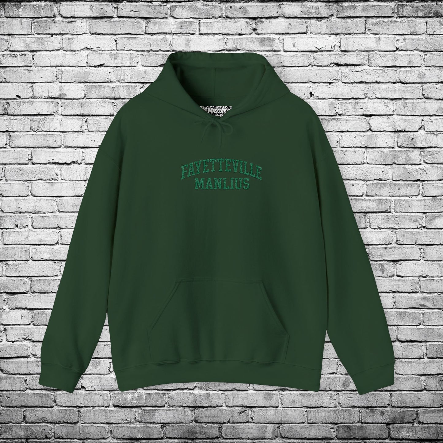 Fayetteville Manlius Green Embroidered Hoodie