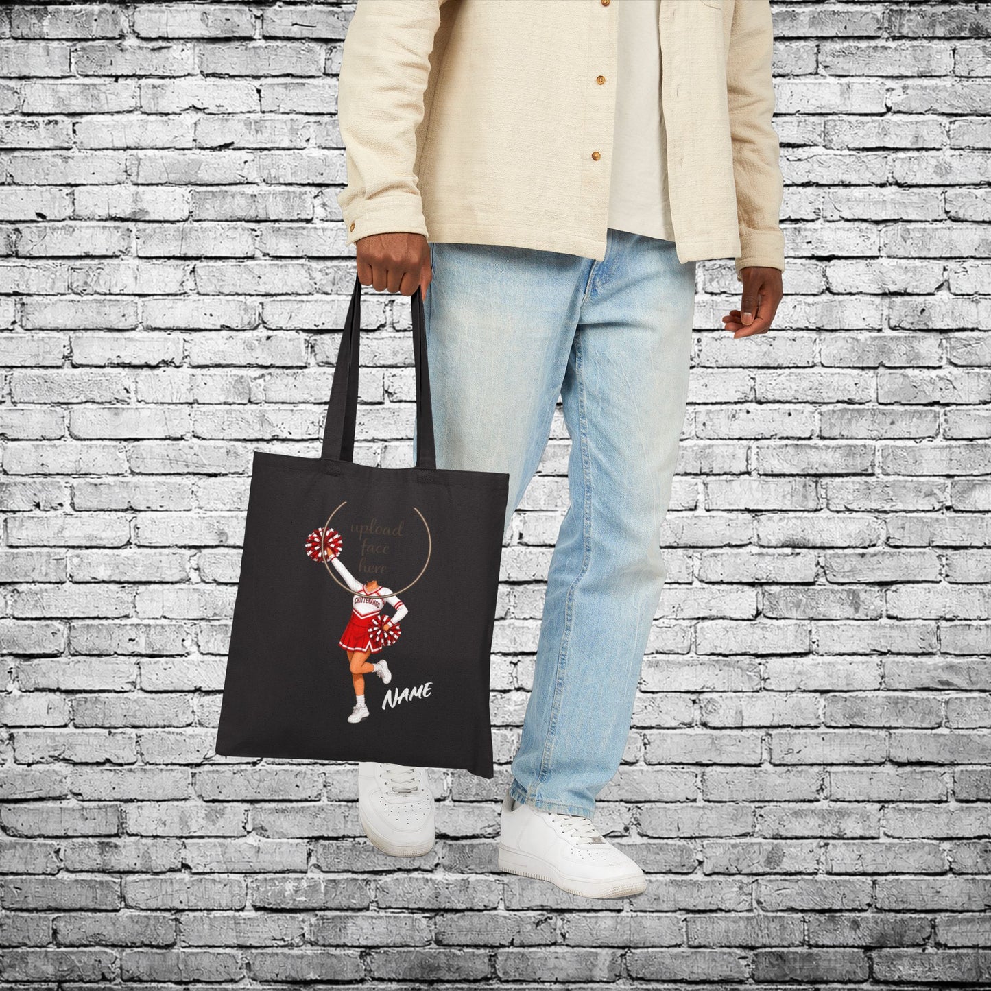 Chittenango Cheerleader Custom Caricature Tote Bag