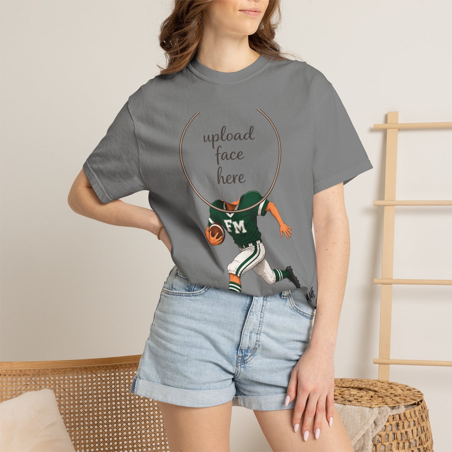 Fayetteville Manlius Football Custom Caricature T - Comfort Colors Brand