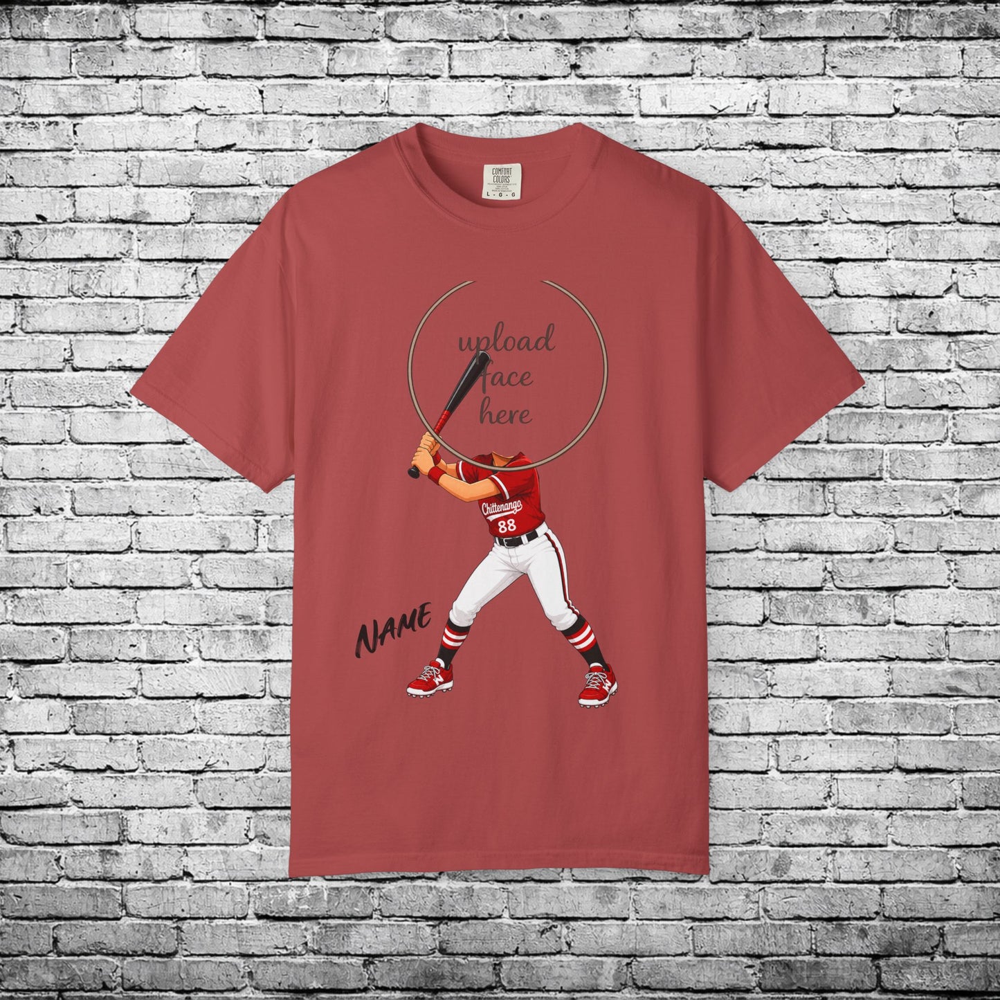 Chittenango Softball Custom Caricature T - Comfort Colors Brand