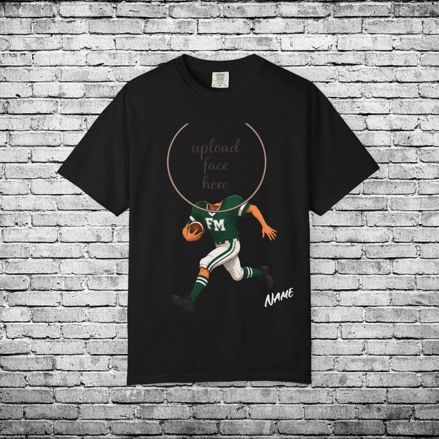 Fayetteville Manlius Football Custom Caricature T - Comfort Colors Brand