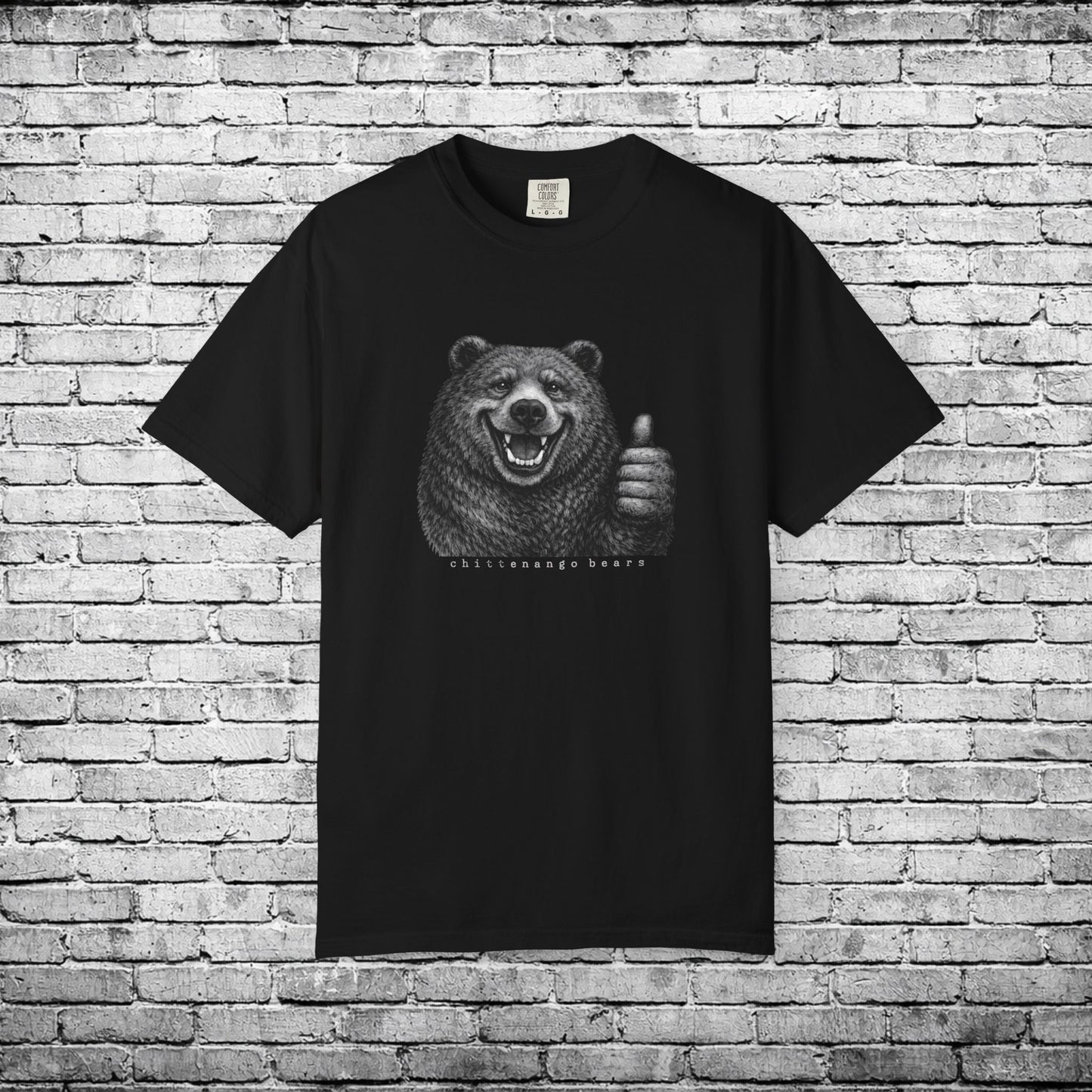 Chittenango Bear Thumbs Up T (Comfort Colors Brand)