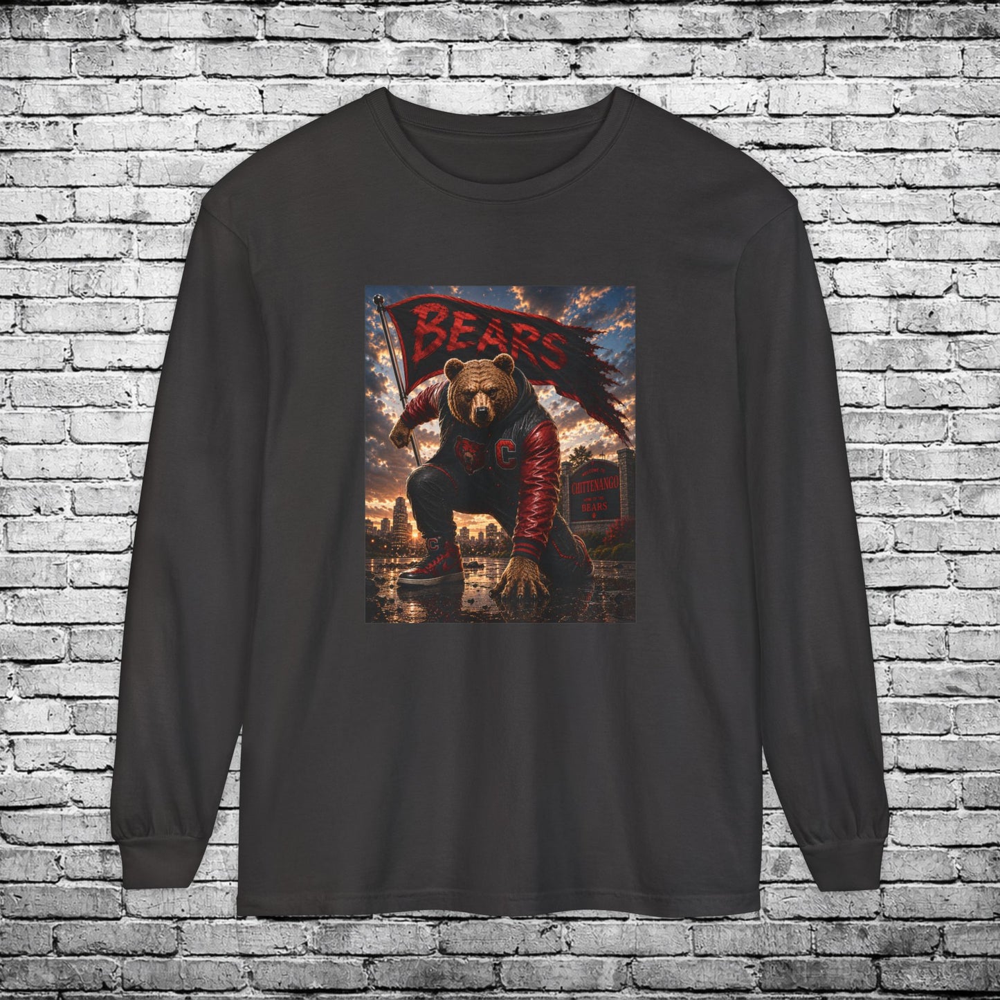 Chittenango Super Hero Long Sleeve T - Comfort Colors