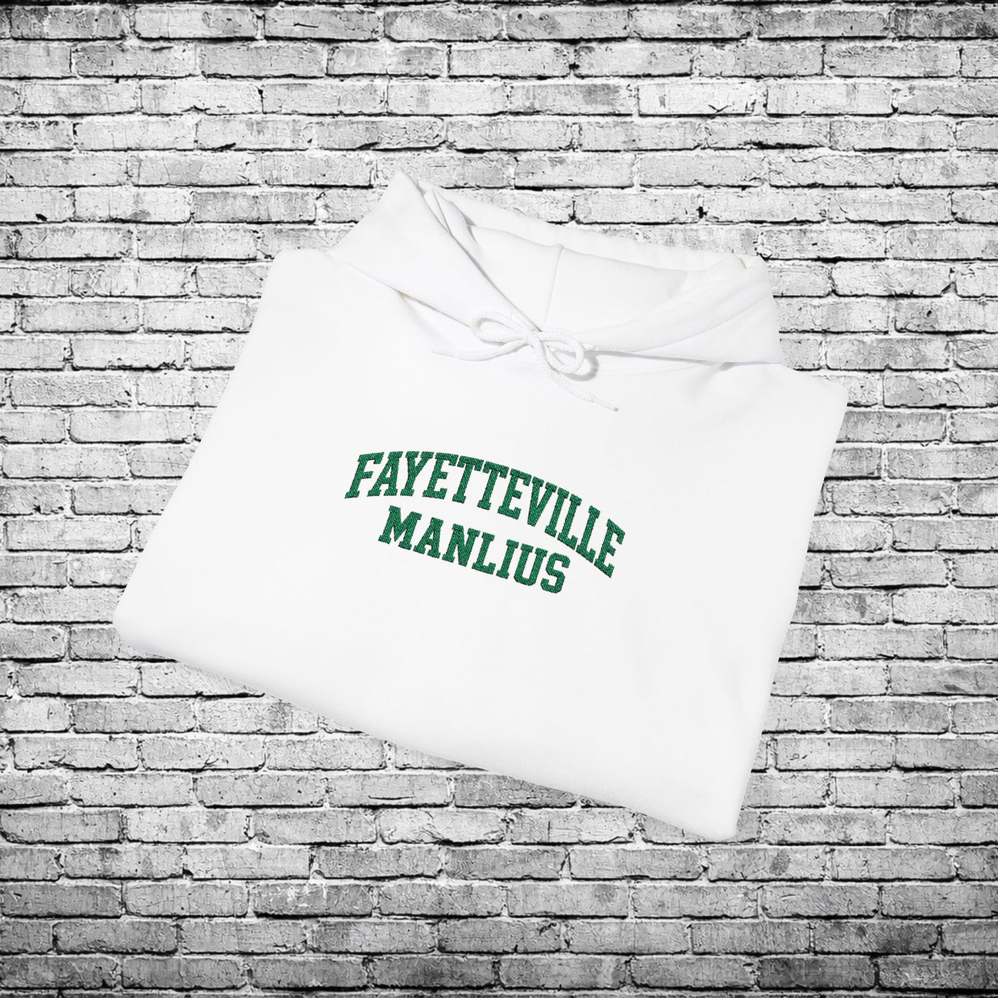 Fayetteville Manlius Green Embroidered Hoodie