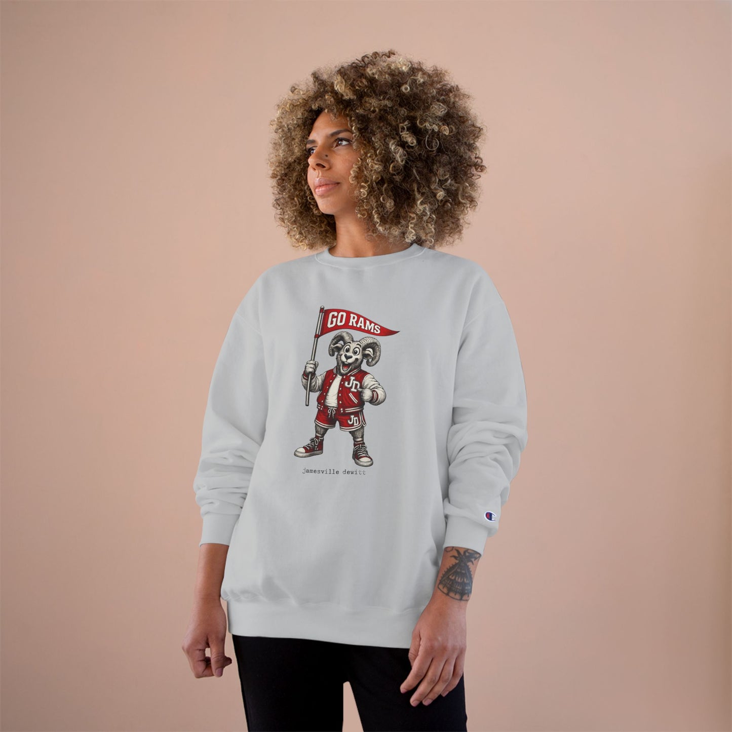 Jamesville Dewitt Ram Sweatshirt - Champion Brand