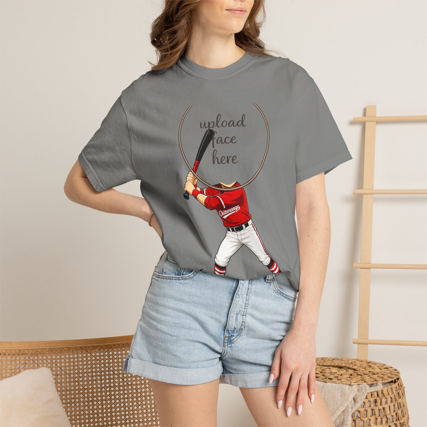 Chittenango Baseball Custom Caricature T - Comfort Colors Brand