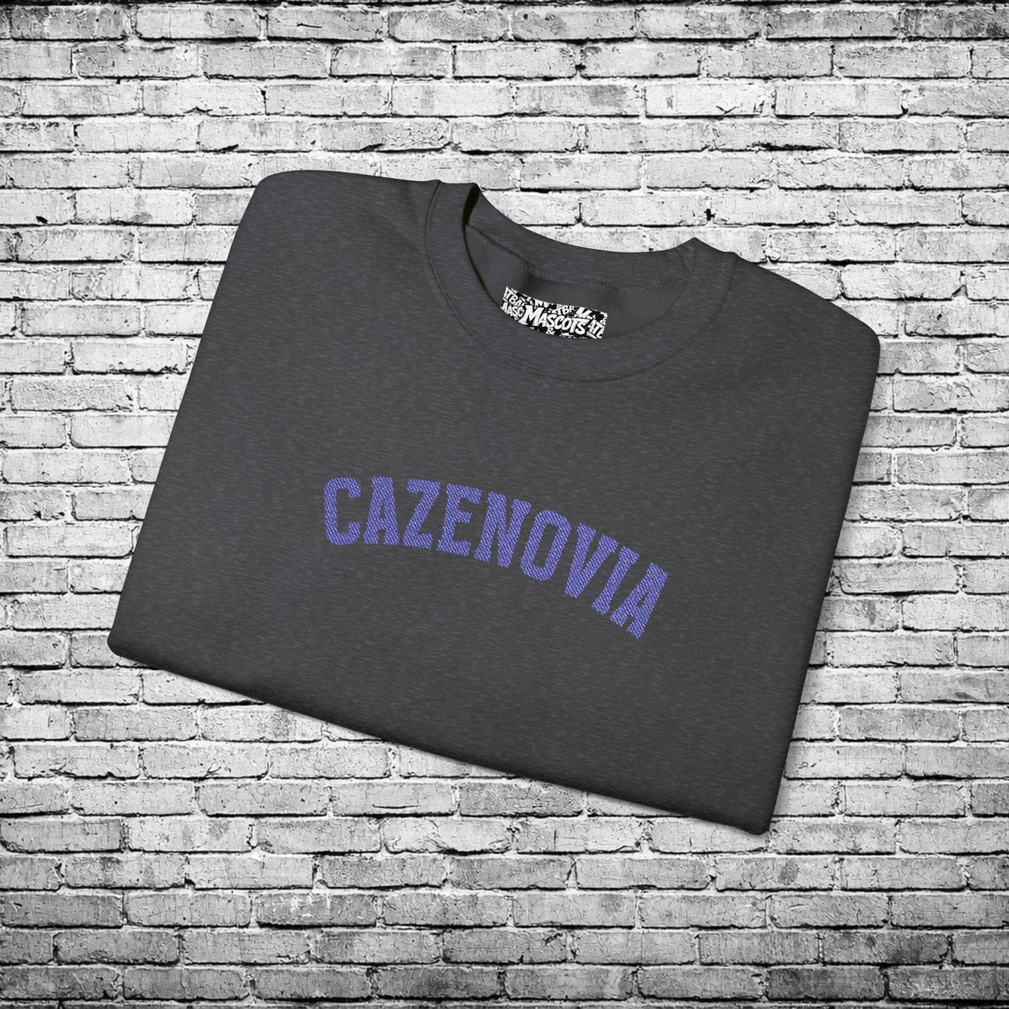 Cazenovia Blue Embroidered Sweatshirt