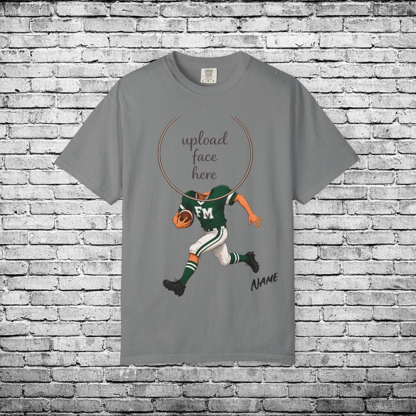 Fayetteville Manlius Football Custom Caricature T - Comfort Colors Brand