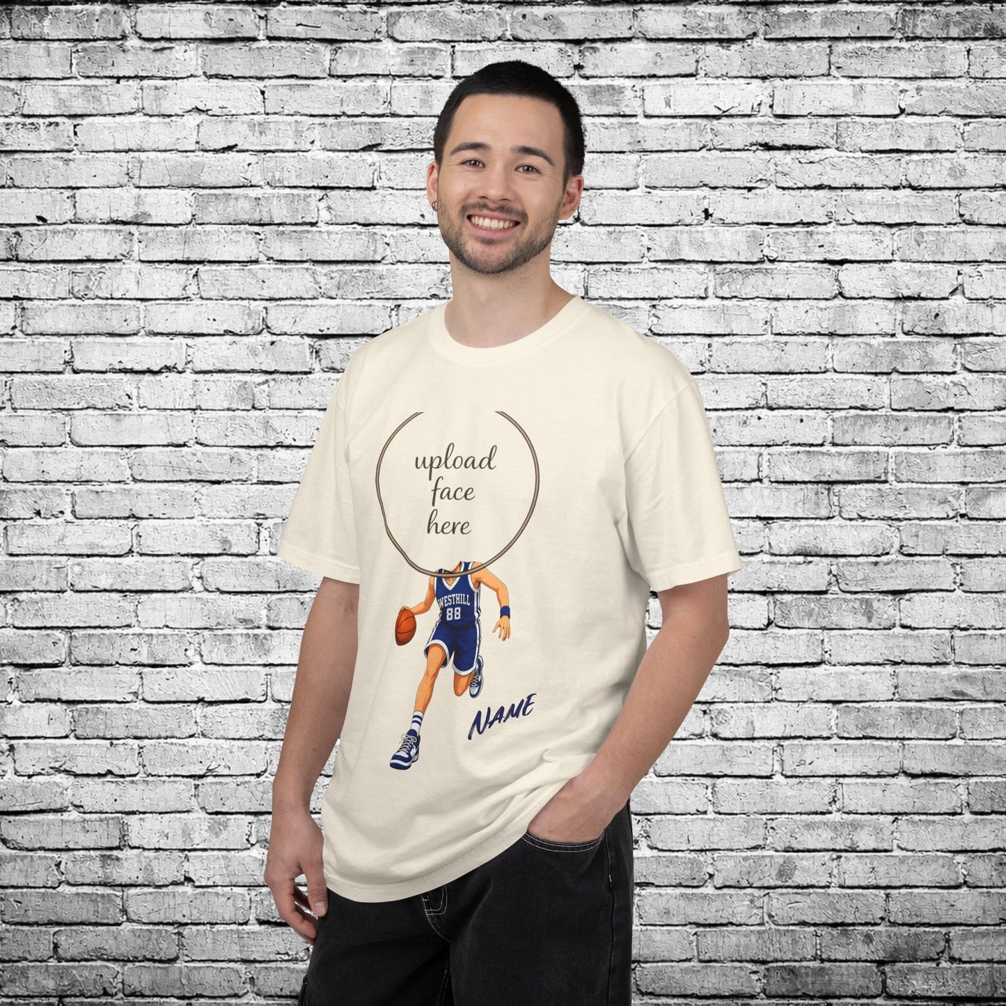 Westhill Basketball (Female) Custom Caricature T - Comfort Colors Brand