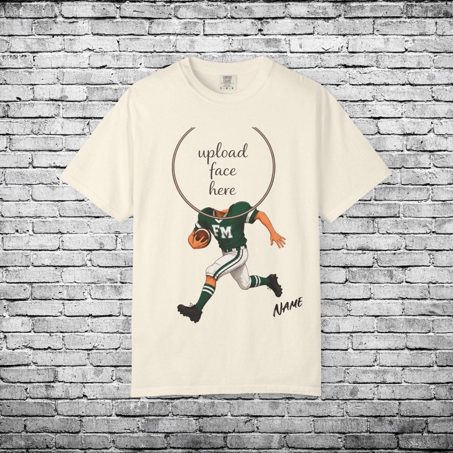 Fayetteville Manlius Football Custom Caricature T - Comfort Colors Brand