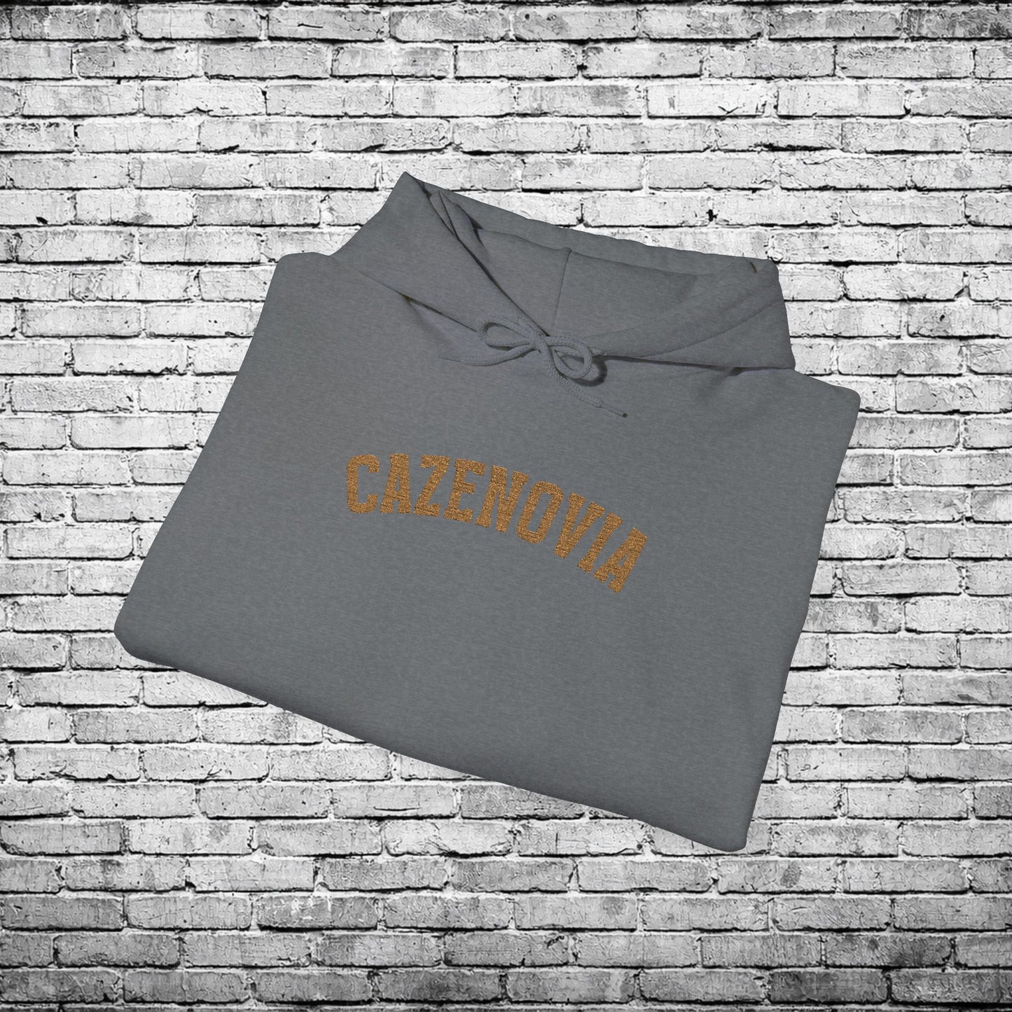 Cazenovia Gold Embroidered Hoodie