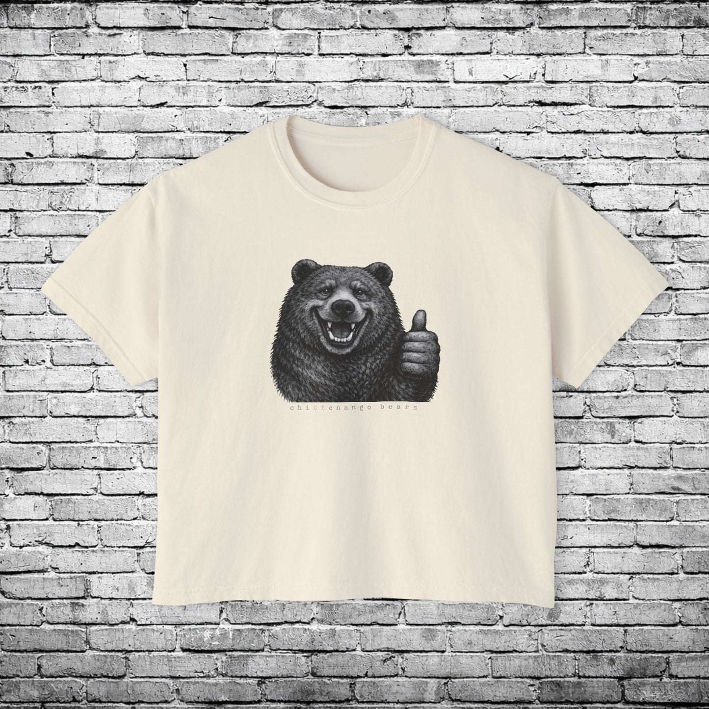 Chittenango Bear Thumbs Up Women's Boxy T
