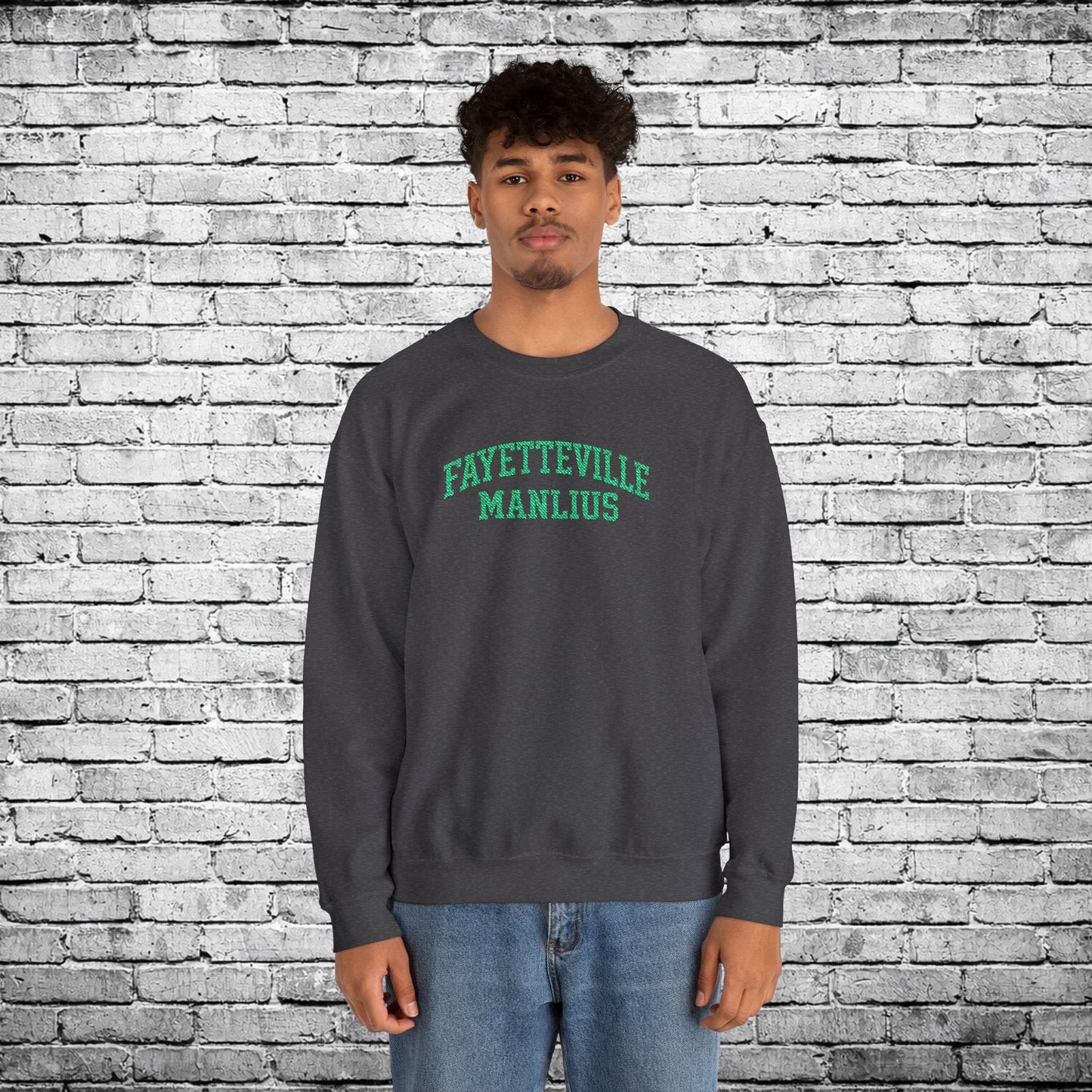 Fayetteville Manlius Green Embroidered Sweatshirt