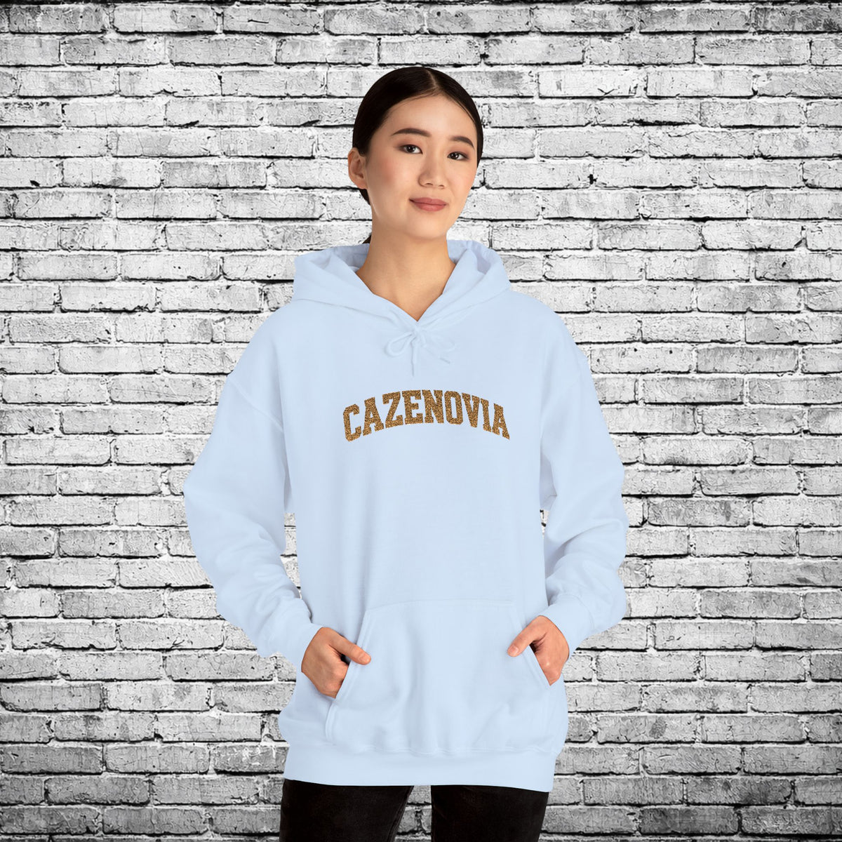 Cazenovia Gold Embroidered Hoodie