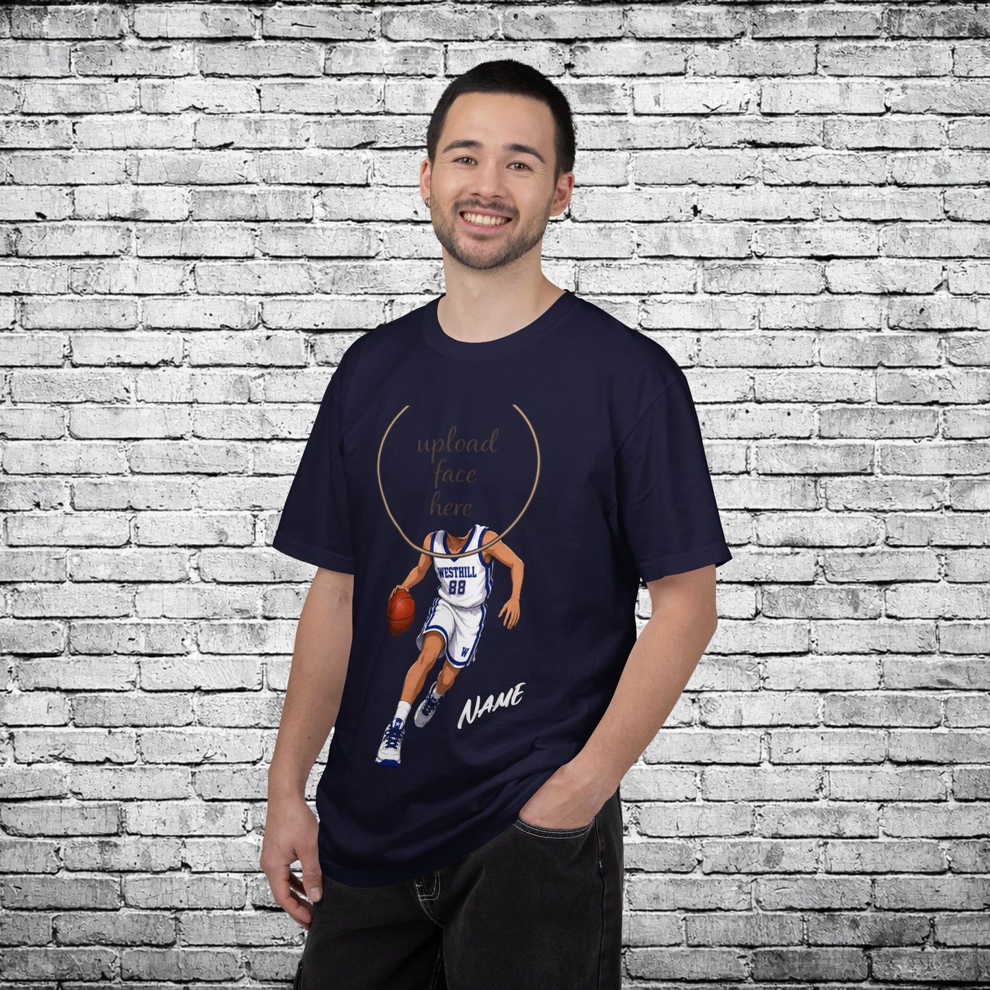 Westhill Basketball Custom Caricature T - Comfort Colors Brand