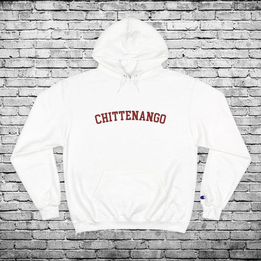 Chittenango Hoodie Red Lettering - Champion Brand