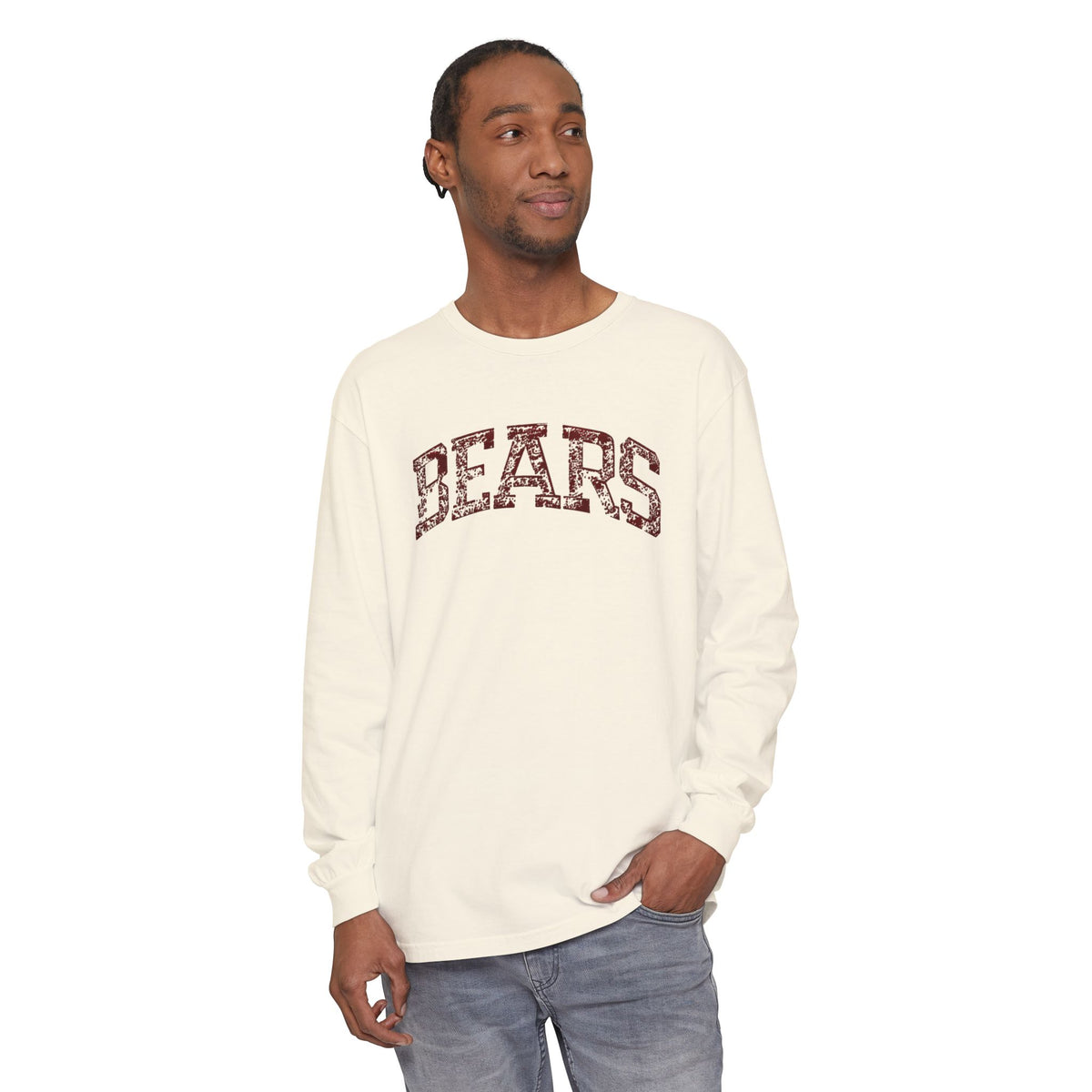 Chittenango Distressed BEARS Long Sleeve T - Comfort Colors