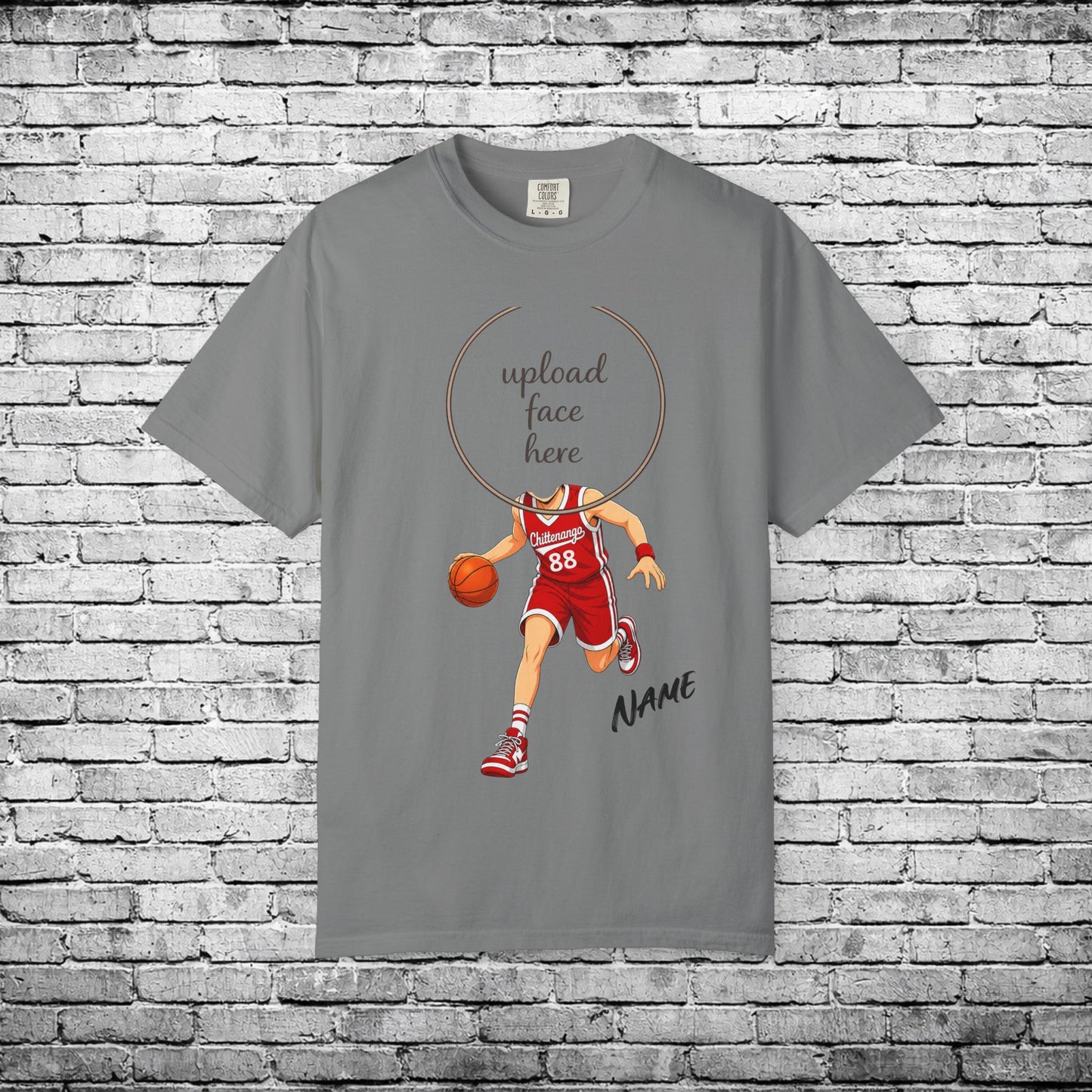 Chittenango Basketball Custom Caricature T - Comfort Colors Brand