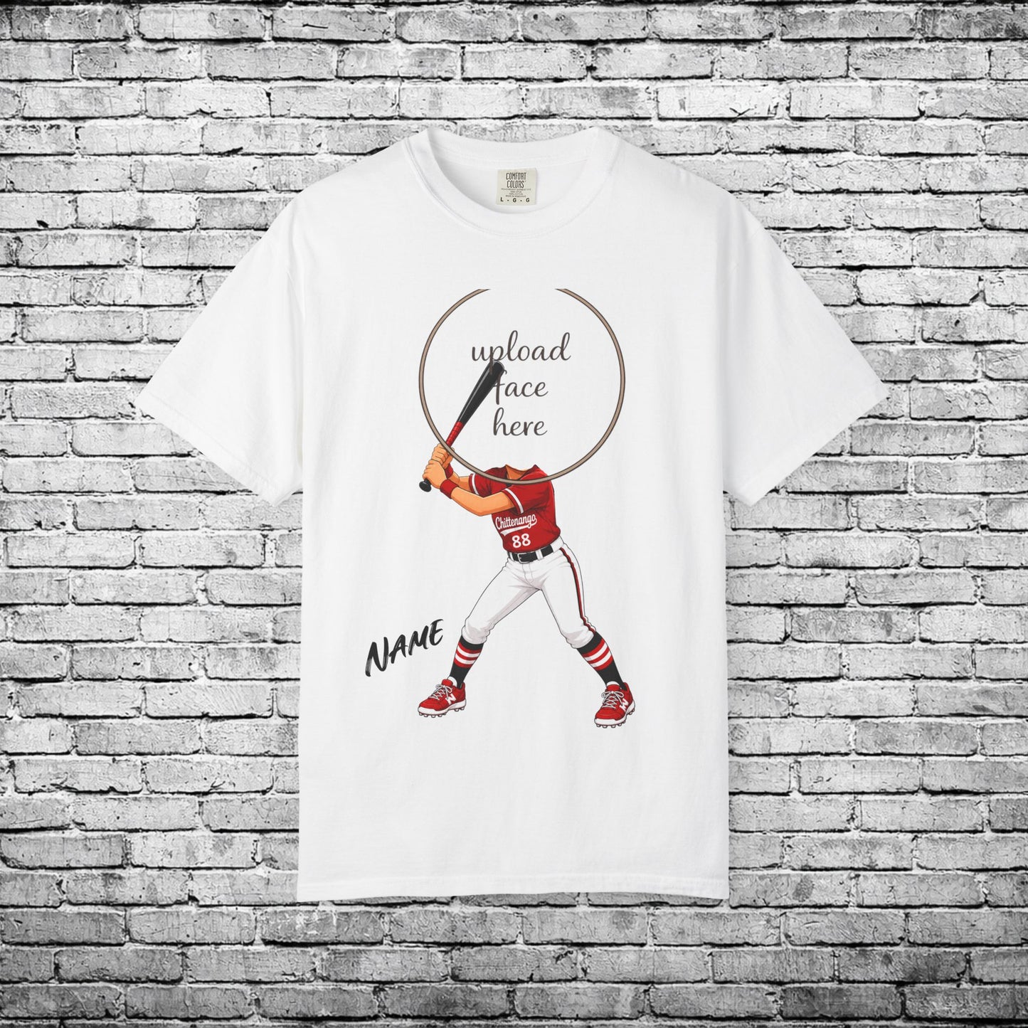 Chittenango Softball Custom Caricature T - Comfort Colors Brand