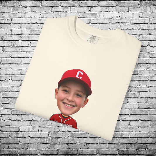 Chittenango Baseball Jonah (Medium Skin Tone) Custom Caricature T - Comfort Colors Brand