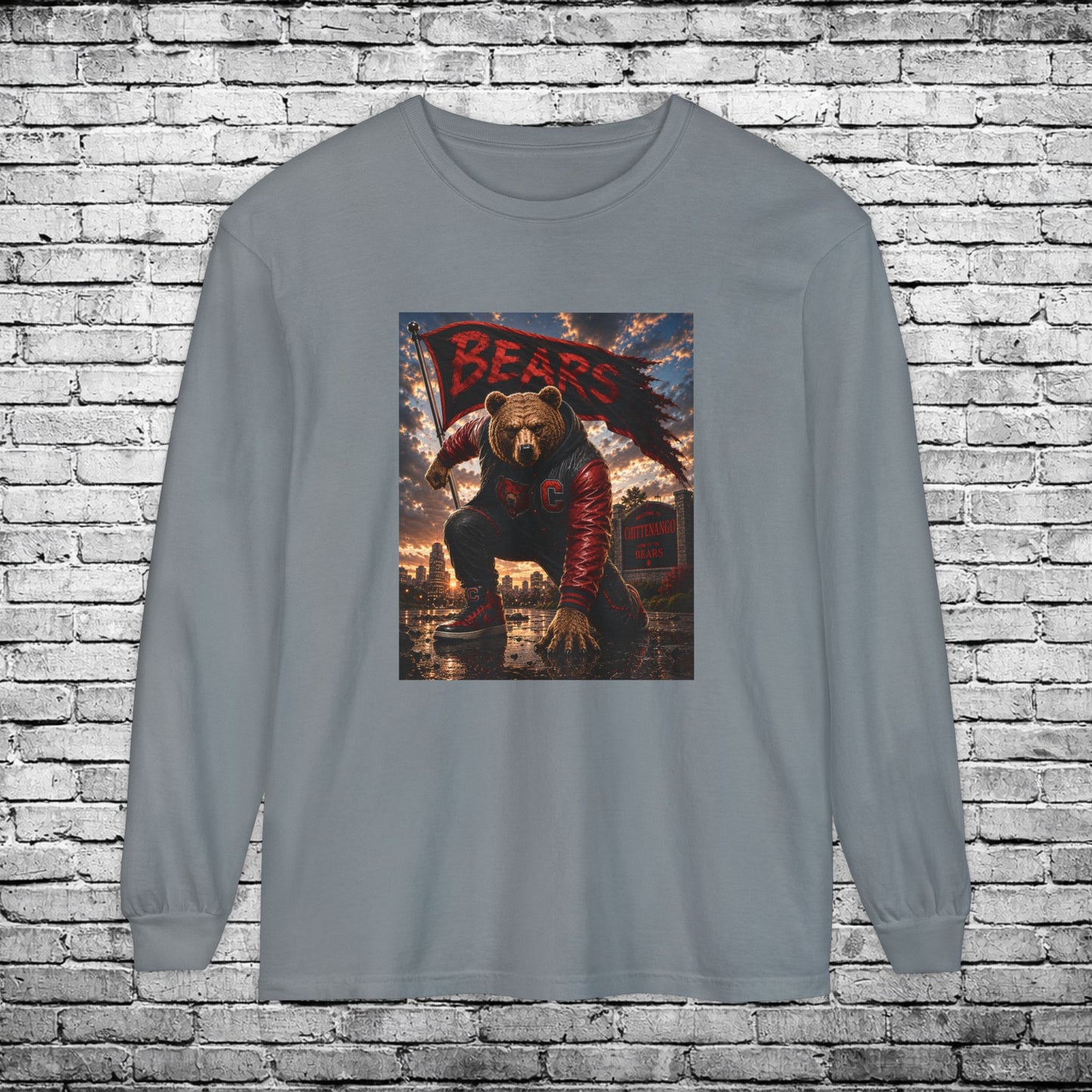 Chittenango Super Hero Long Sleeve T - Comfort Colors