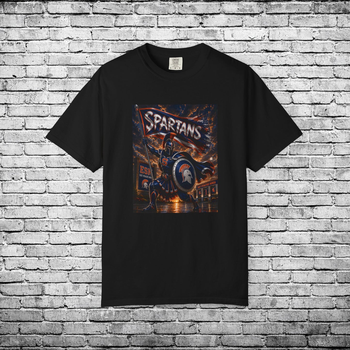 ESM Superhero Spartan T - Comfort Colors Brand