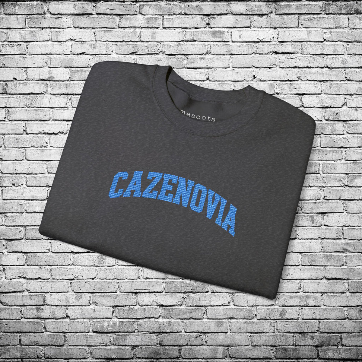 Cazenovia Blue Embroidered Sweatshirt