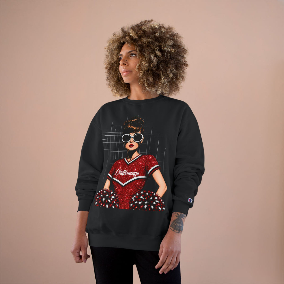 Chittenango Cheerleader Sweatshirt. - Comfort Colors