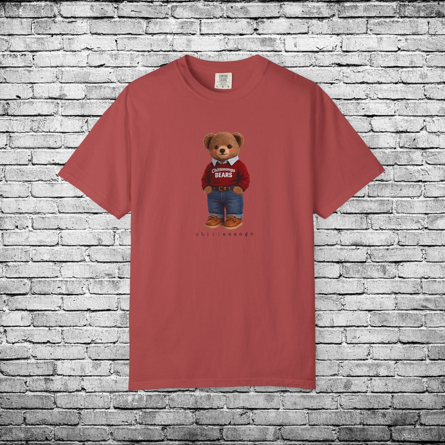 Chittenango Red Sweater Bear T - Comfort Colors Brand