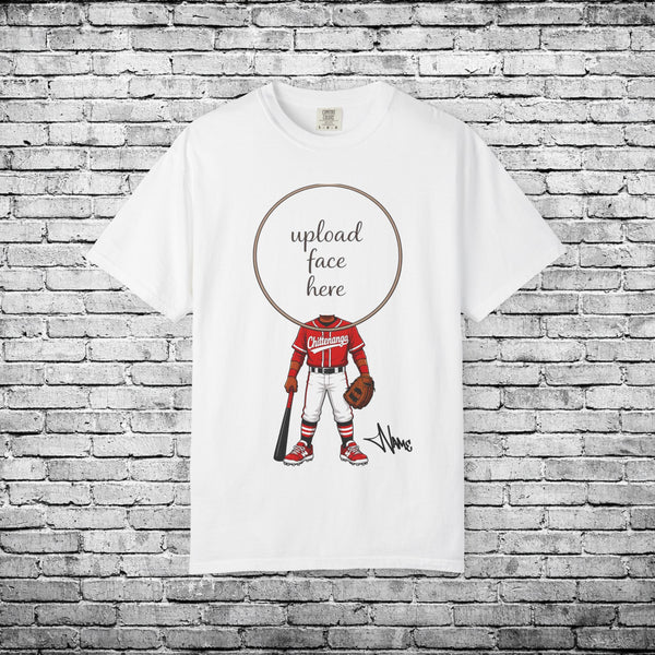 Chittenango Baseball (Dark Skin Tone) Custom Caricature T - Comfort Colors Brand