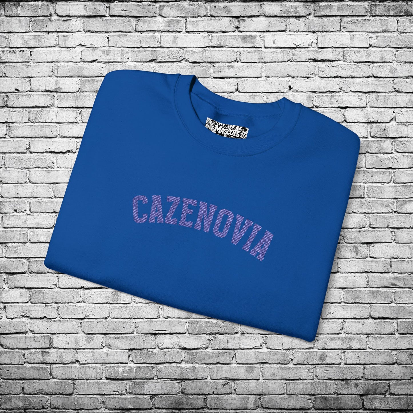 Cazenovia Blue Embroidered Sweatshirt