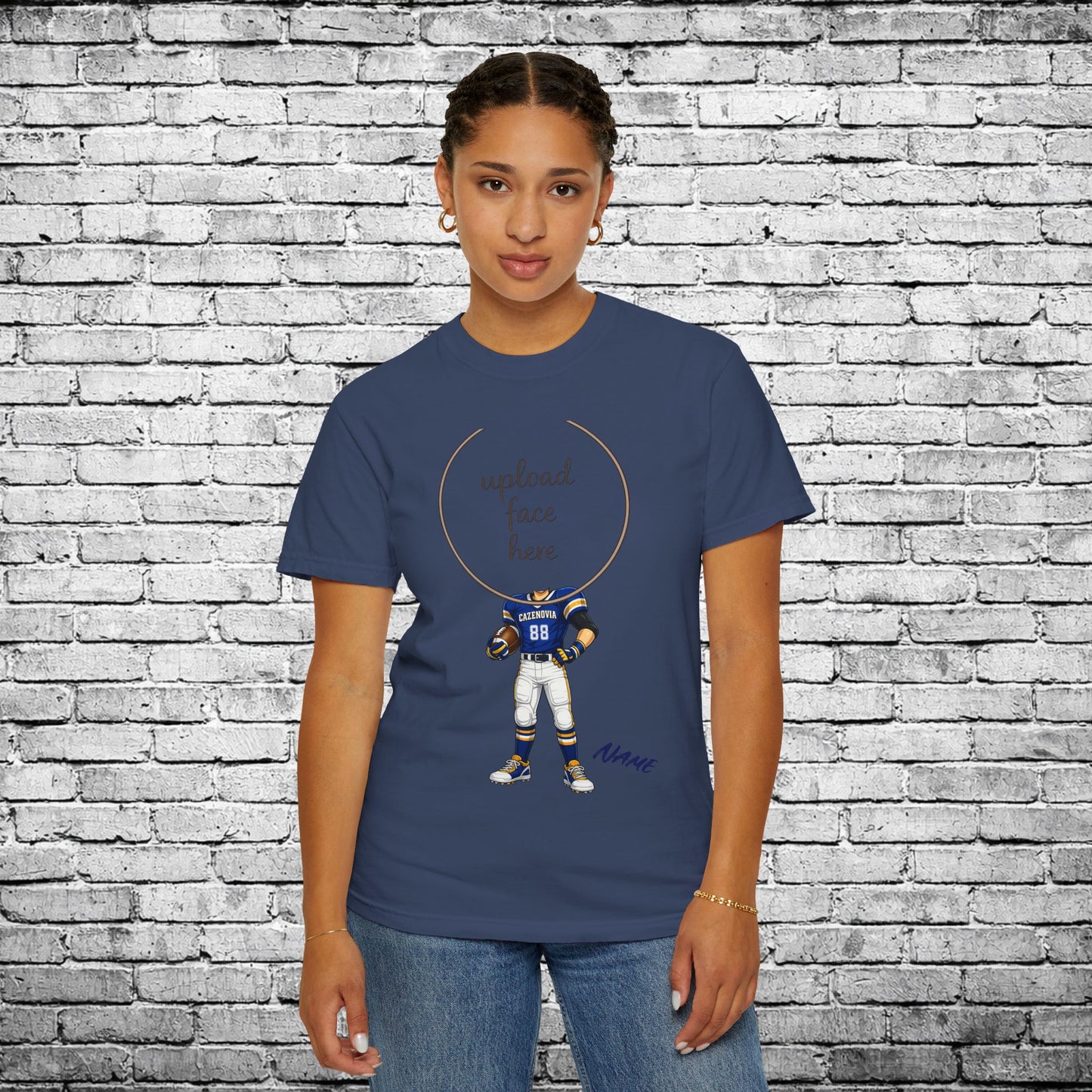 Cazenovia Football Custom Caricature T - Comfort Colors Brand