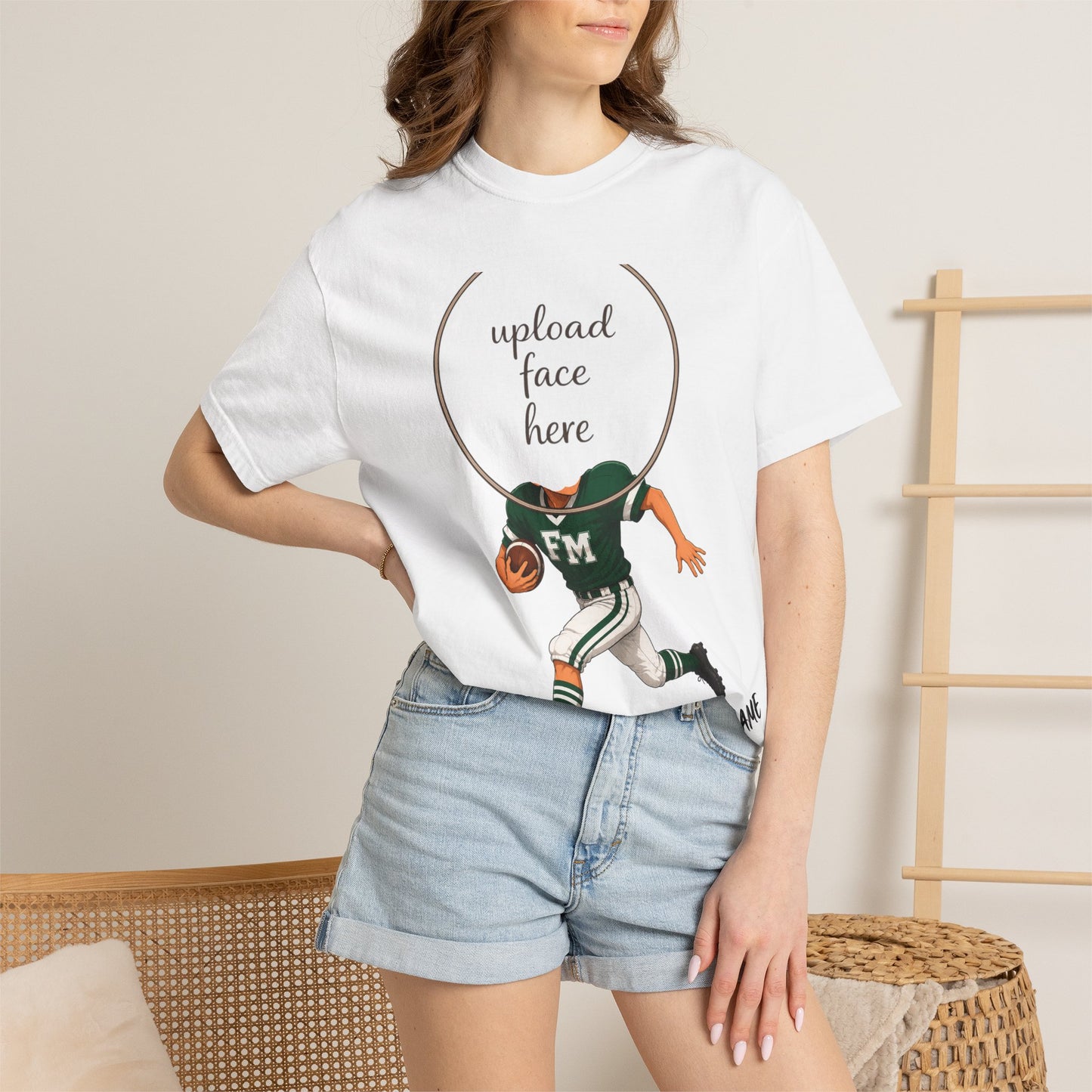 Fayetteville Manlius Football Custom Caricature T - Comfort Colors Brand