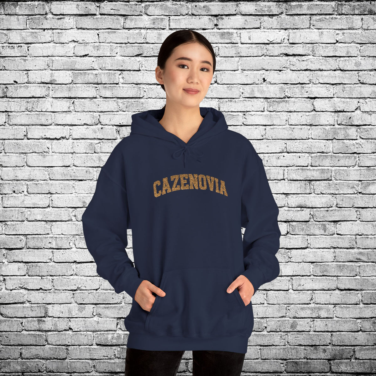 Cazenovia Gold Embroidered Hoodie