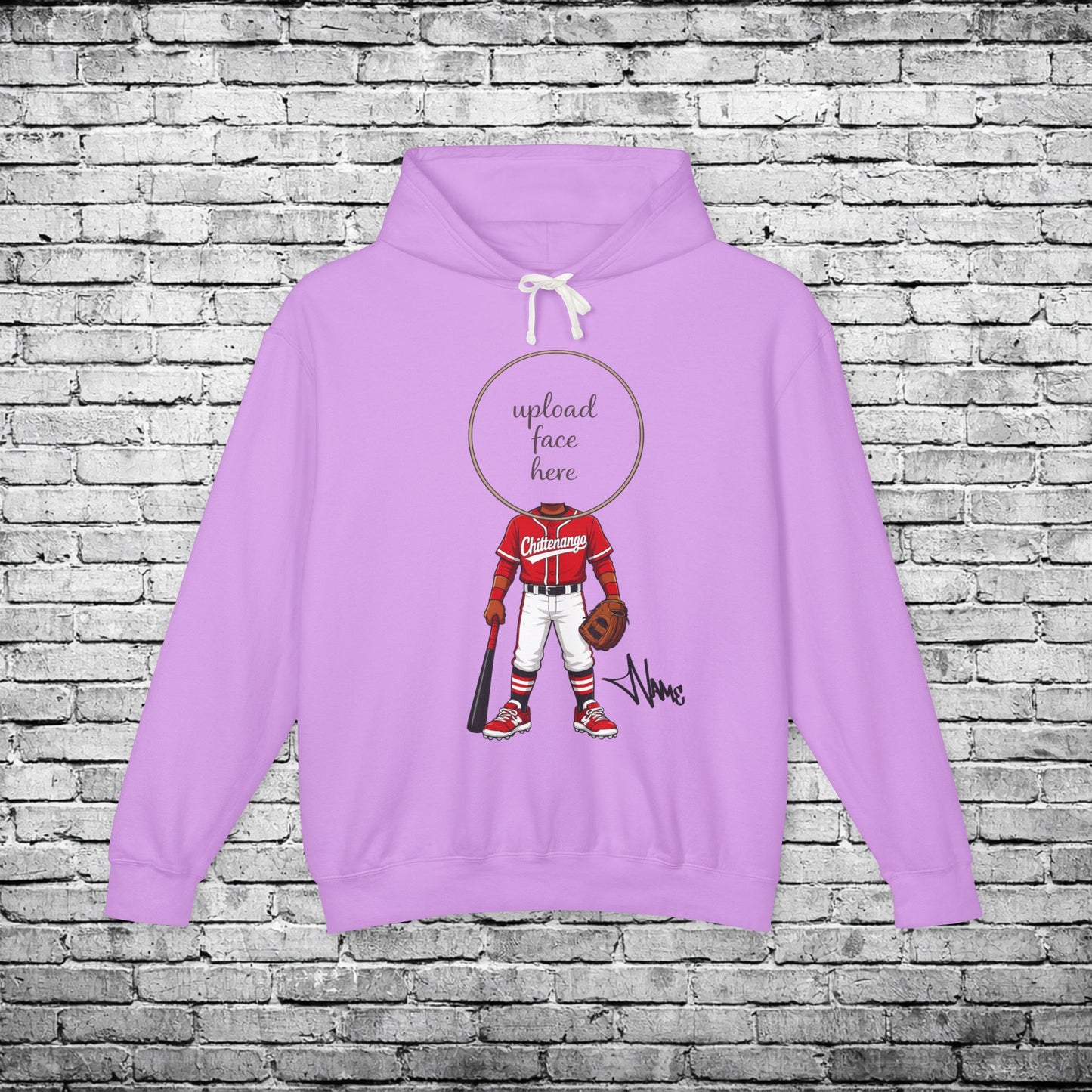 Chittenango Baseball (Dark Skin Tone) Custom Caricature Hoodie - Comfort Colors Brand
