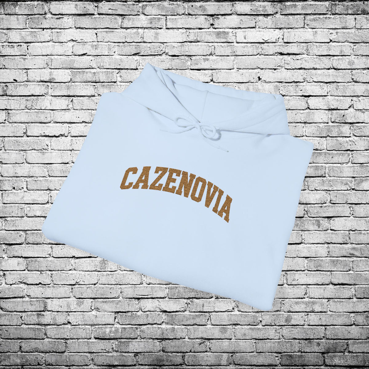 Cazenovia Gold Embroidered Hoodie