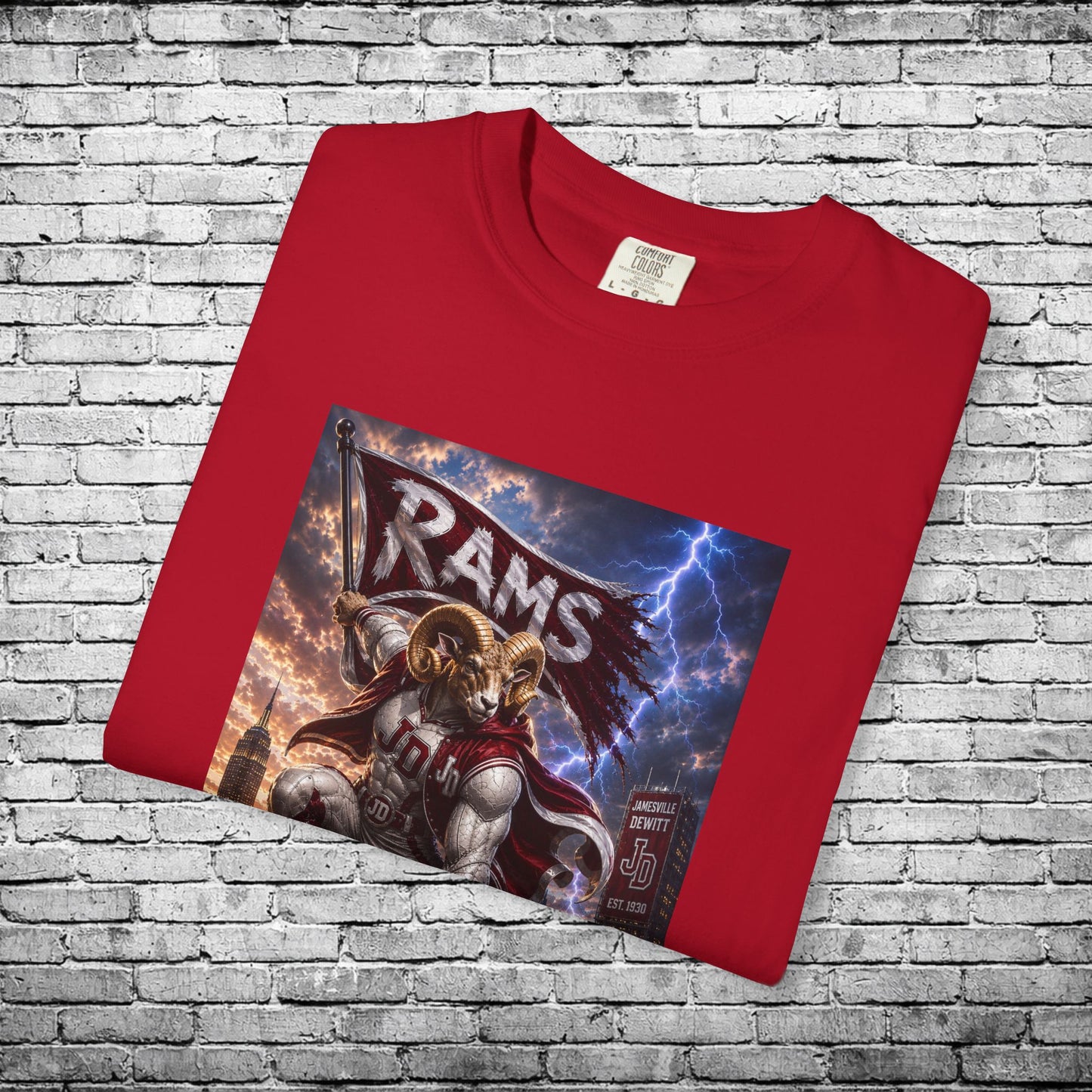 Jamesville Dewitt Superhero Ram T - Comfort Colors Brand