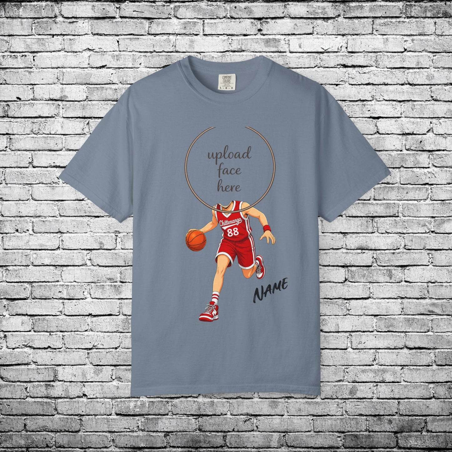 Chittenango Basketball Custom Caricature T - Comfort Colors Brand