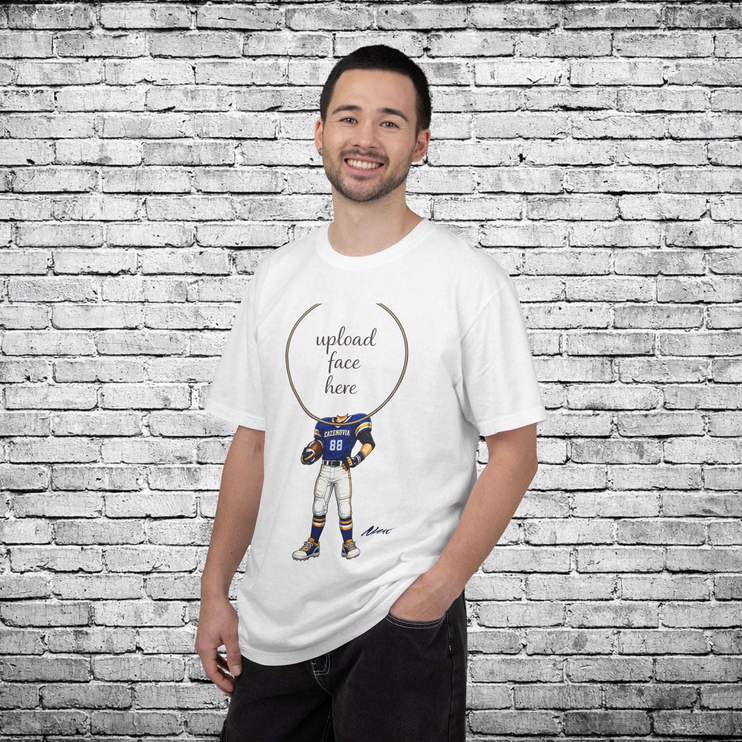 Cazenovia Football Custom Caricature T - Comfort Colors Brand