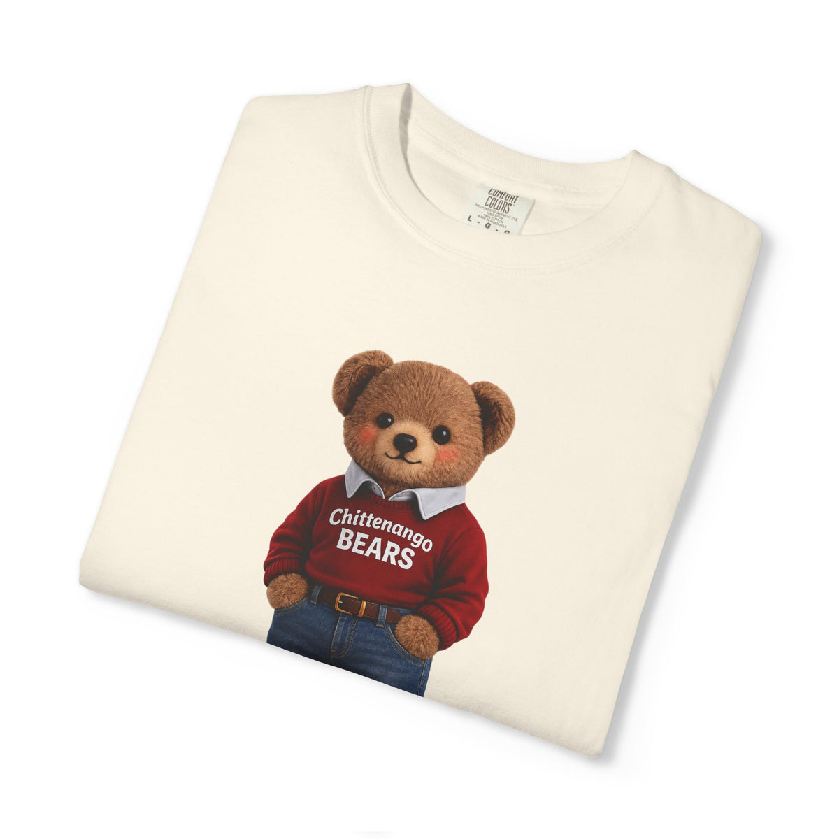 Red Sweater Chittenango Bear - Comfort Colors