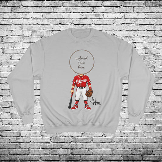 Chittenango Baseball Crewneck Sweatshirt (Light Skin Tone) - Champion Brand
