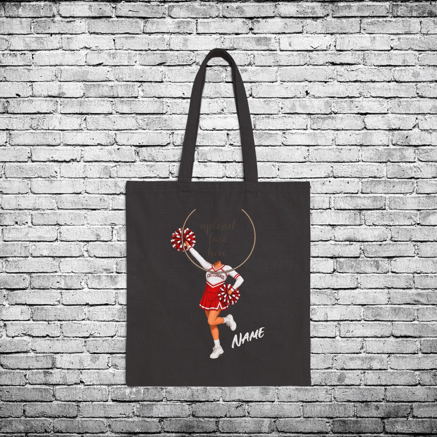 Chittenango Cheerleader Custom Caricature Tote Bag