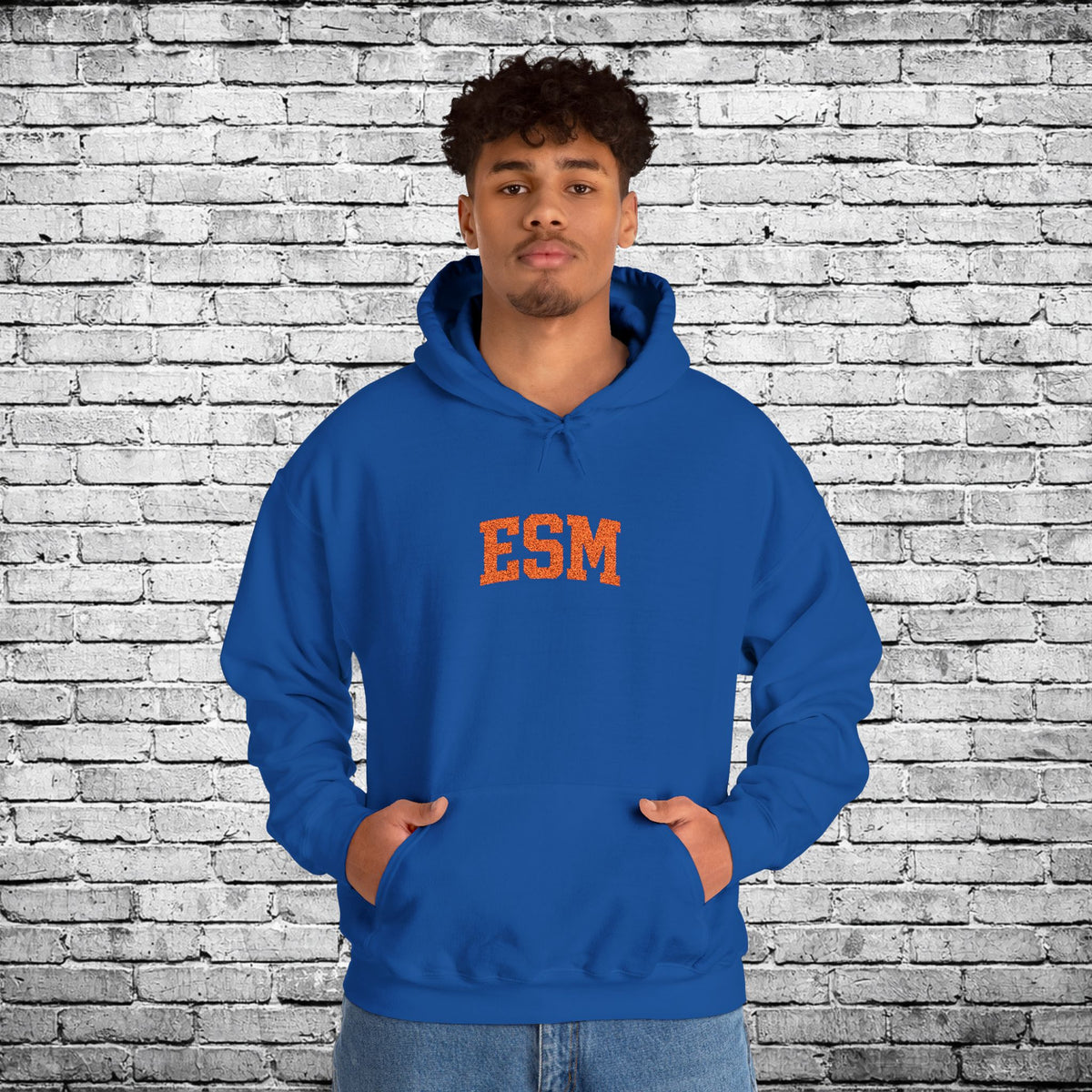 ESM Orange Embroidered Hoodie